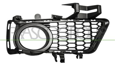 BUMPER GRILLE LEFT-BLACK-WITH FOG LAMP HOLES MOD. M-TECH 02/15 >