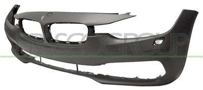 FRONT BUMPER-PRIMED-WITH HEADLAMP WASHER HOLES-WITH TOW HOOK COVER MOD. LUXURY