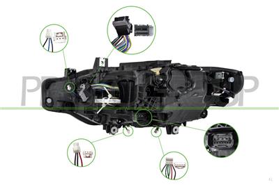 OPTICA DERECHA ELECTRICA-CON MOTOR-CON LUZ-LED
