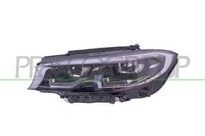 HEADLAMP LEFT-ELECTRIC-WITH MOTOR-LED-BLACK MOD. 4 DOOR