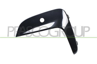 FRONT BUMPER GRILLE MOLDING LEFT-UPPER-BLACK-GLOSSY-WITH PDC+HOLDER