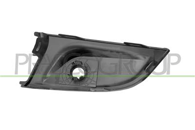 MOULURE INFERIEUR DROITE DE GRILLE DE PARE-CHOCS AVANT-NOIRE BRILLANT-AVEC TROU RADAR+SUPPORTS MOD. M340