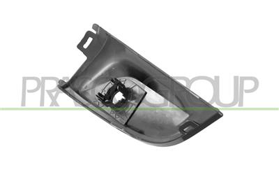 MOULURE INFERIEUR DROITE DE GRILLE DE PARE-CHOCS AVANT-NOIRE BRILLANT-AVEC TROU RADAR+SUPPORTS MOD. M340