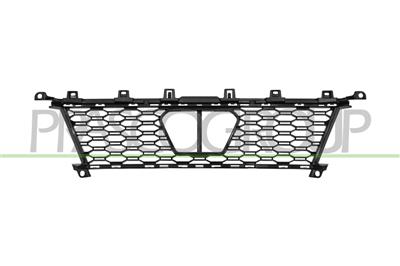 GRILLE CENTRALE DE PARE-CHOCS AVANT-NOIRE-AVEC TROUS POUR REGULATEUR DE VITESSE ET CAPTEUR DE DISTANCE