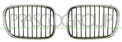 RADIATOR GRILLE RIGHT-CHROME/CHROME-BLACK