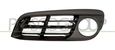 BUMPER GRILLE LEFT-BLACK-WITH FOG LAMP HOLES-WITH MOLDING HOLES