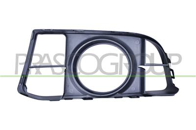 FRONT BUMPER GRILLE RIGHT-BLACK-WITH FOG LAMP HOLES-OPEN