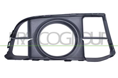 FRONT BUMPER GRILLE LEFT-BLACK-WITH FOG LAMP HOLES-OPEN