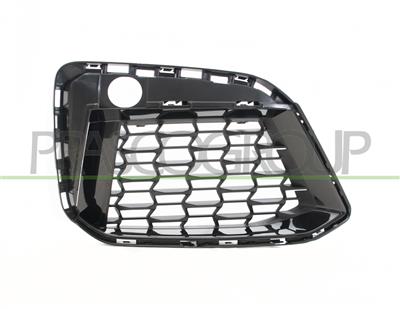 FRONT BUMPER GRILLE RIGHT-COMPLETE-BLACK-GLOSSY