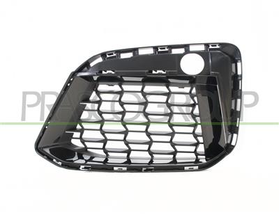 GRILLE GAUCHE DE PARE-CHOCS AVANT-NOIRE-BRILLANTE-COMPLETE 