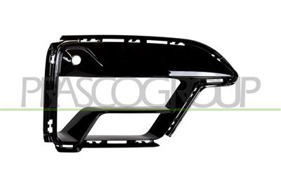 FRONT BUMPER GRILLE RIGHT-BLACK-GLOSSY