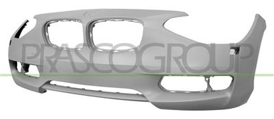 FRONT BUMPER-PRIMED-WITH TOW HOOK COVER-WITH HEADLAMP WASHER HOLES-WITH CUTTING MARKS FOR PDC AND PARK ASSIST-WITH BRACKETS AND FOG LAMP SUPPORT