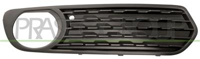 BUMPER GRILLE RIGHT-BLACK-CLOSED-WITH FOG LAMP HOLES