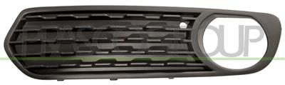 BUMPER GRILLE LEFT-BLACK-CLOSED-WITH FOG LAMP HOLES