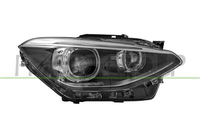 HEADLAMP RIGHT-XENON HID/D1S ELECTRIC-WITH MOTOR-WITH DAY RUNNING LIGHT-LED-HELLA TYPE