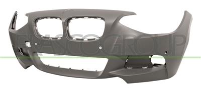FRONT BUMPER-PRIMED-WITH PDC+SENSOR HOLDERS-WITH HEADLAMP WASHER CUTTING MARKS+PARK ASSIST