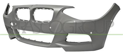 FRONT BUMPER-PRIMED-WITH PDC+SENSOR HOLDERS-WITH PARK ASSIST HOLES-WITH HEADLAMP WASHER CUTTING MARKS