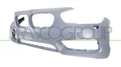 FRONT BUMPER PRIMED-WITH HEADLAMP WASHER, PDC AND PARK ASSIST HOLES+SENSOR HOLDERS
