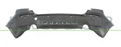 REAR BUMPER-PRIMED-WITH PDC AND PARK ASSIST HOLE+SENSOR HOLDERS-WITH SINGLE EXHAUST ON RIGHT AND LEFT SIDE MOD. LUXURY