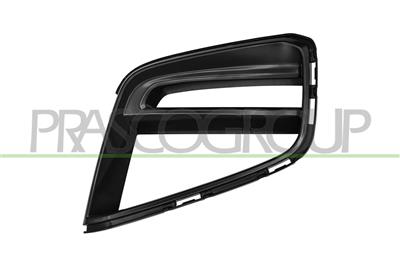 FRONT BUMPER GRILLE-CENTRE-LEFT SIDE-BLACK-GLOSSY
