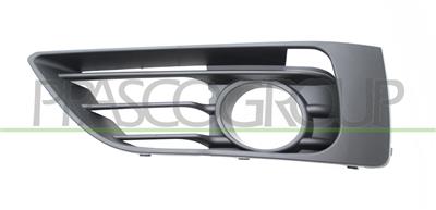 FRONT BUMPER GRILLE LEFT-WITH FOG LAMP HOLES-BLACK