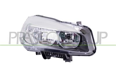 PROIETTORE DESTRO H7+H7-ELETTRICO-CON MOTORE-CON LUCE DIURNA-LED