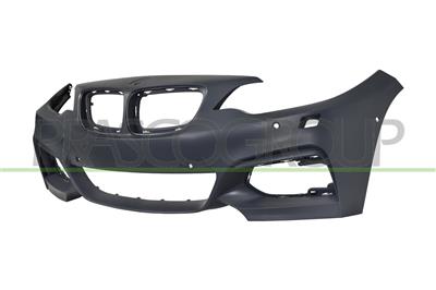 FRONT BUMPER-PRIMED-WITH TOW HOOK COVER-WITH HOLES FOR PDC AND PARK ASSIST+SENSOR HOLDERS-WITH HEADLAMP WASHER HOLES MOD. M-TECH