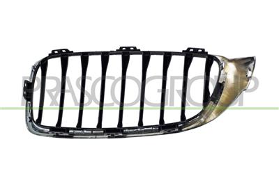 GRILLE DE CALANDRE DROITE-NOIRE-AVEC CADRE CHROME'