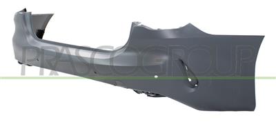 REAR BUMPER-PRIMED-WITH TOW HOOK COVER-WITH PDC+SENSOR HOLDERS-WITH SENSOR CUTTING MARKS FOR PARK ASSIST