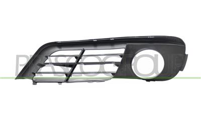 BUMPER GRILLE RIGHT-BLACK-WITH FOG LAMP HOLE-WITH MOLDING HOLES