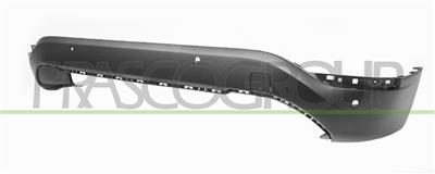 REAR BUMPER-LOWER-BLACK-TEXTURED FINISH-WITH PDC AND PARK ASSIST HOLES+SENSOR HOLDERS