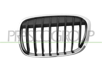 GRILLE CALANDRE GAUCHE CHROMEE-CHROMEE/NOIRE