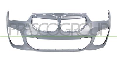 FRONT BUMPER-PRIMED-WITH TOW HOOK COVER-WITH CUTTING MARKS FOR PDC, PARK ASSIST AND HEADLAMP WASHERS