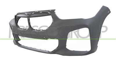 FRONT BUMPER PRIMED-WITH PDC+SENSOR HOLDERS-WITH TOW HOOK COVER-WITH CUTTING MARKS FOR PARK ASSIST AND HEADLAMP WASHERS