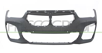 FRONT BUMPER PRIMED-WITH PDC+SENSOR HOLDERS-WITH TOW HOOK COVER-WITH CUTTING MARKS FOR PARK ASSIST AND HEADLAMP WASHERS