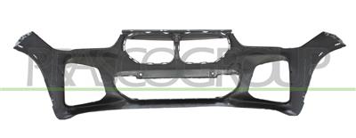 FRONT BUMPER PRIMED-WITH PDC+SENSOR HOLDERS-WITH TOW HOOK COVER-WITH CUTTING MARKS FOR PARK ASSIST AND HEADLAMP WASHERS