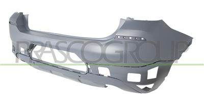REAR BUMPER-PRIMED-WITH PDC+SENSOR HOLDERS-WITH CUTTING MARKS FOR VIEW CAMERA