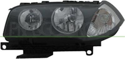 SCHEINWERFER LINKS-H7+H7-MIT LWR-MIT MOTOR-WEISSER BLINKER