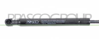 BONNET GAS SPRING RIGHT/LEFT-720 N-L 285 mm-S 100 mm-Ø 18 mm-Ø 8 mm
