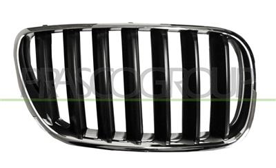 RADIATOR GRILLE RIGHT-CHROME-BLACK