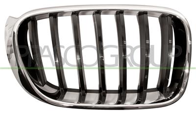 GRILLE CALANDRE DROITE-CHROMEE/NOIRE - MOD. BASIS