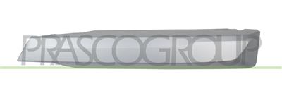 GITTER RECHTS STOSSTANGE VORNE-SCHWARZ-GLAENZEND-MIT LOECHERN FUER NSW-LED