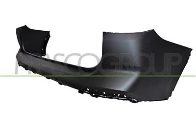 REAR BUMPER-UPPER-PRIMED-WITH PDC + SENSOR HOLDERS-WITH CUTTING MARKS FOR PARK ASSIST