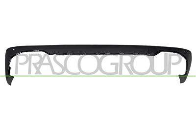 REAR BUMPER MOLDING-CENTRE-WITH TOW HOOK COVER-BLACK-TEXTURED FINISH