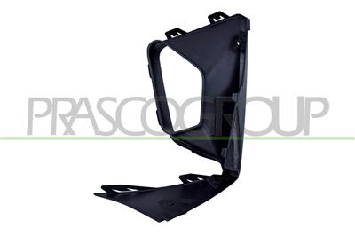 FRONT BUMPER AIR-GUIDE LEFT-LOWER-BLACK-GLOSSY