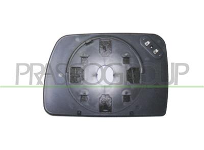 MIRROR GLASS BASE RIGHT-HEATED-ASPHERICAL-CHROME