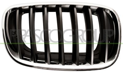 GRILLE CALANDRE DROITE CHROMEE-CHROMEE/NOIRE