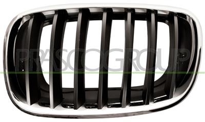 GRILLE CALANDRE GAUCHE CHROMEE-CHROMEE/NOIRE