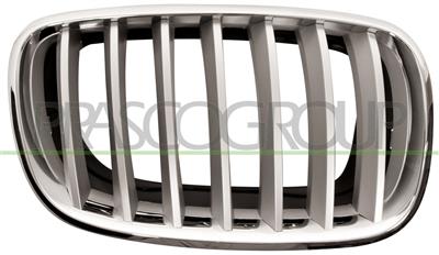 GRILLE CALANDRE DROITE-CHROMEE/TITANE