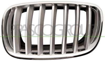 GRILLE CALANDRE GAUCHE-CHROMEE/TITANE